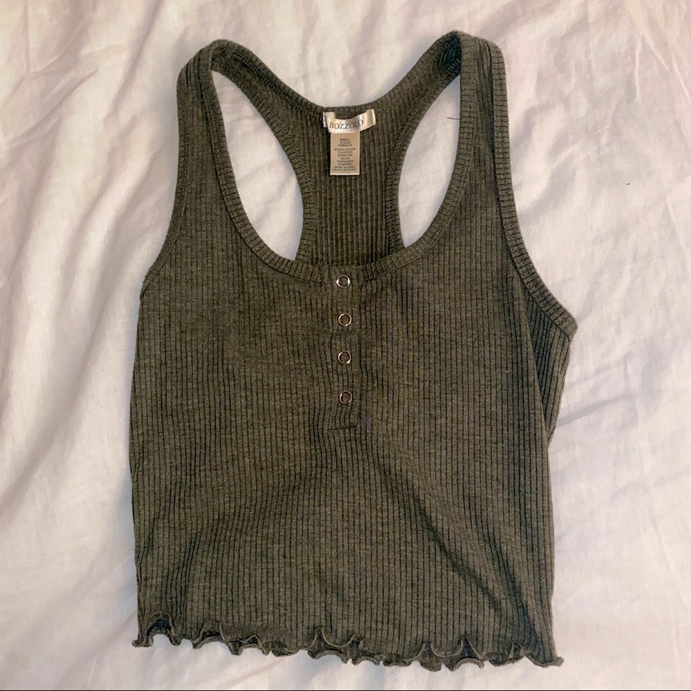 Olive Green Tank Top